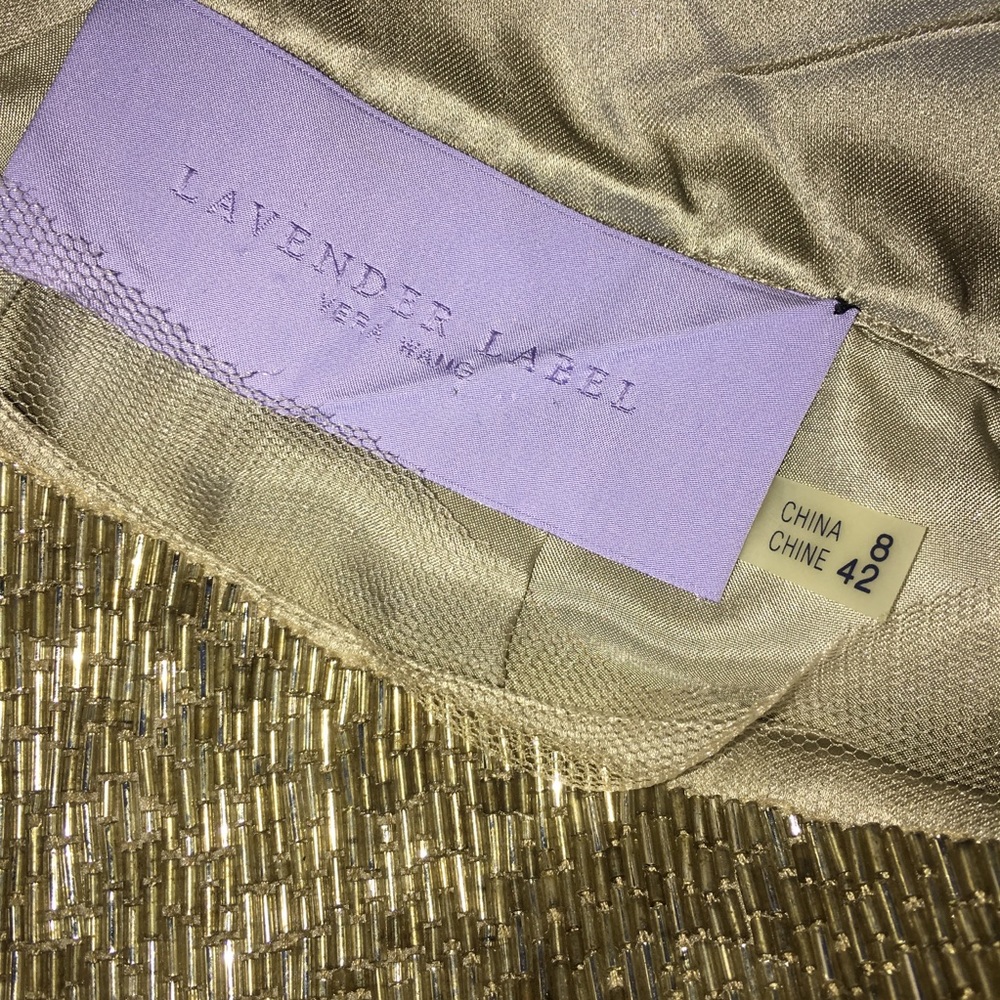 Vera Wang Lavender Label Gray beaded silk top - Picture 5 of 8